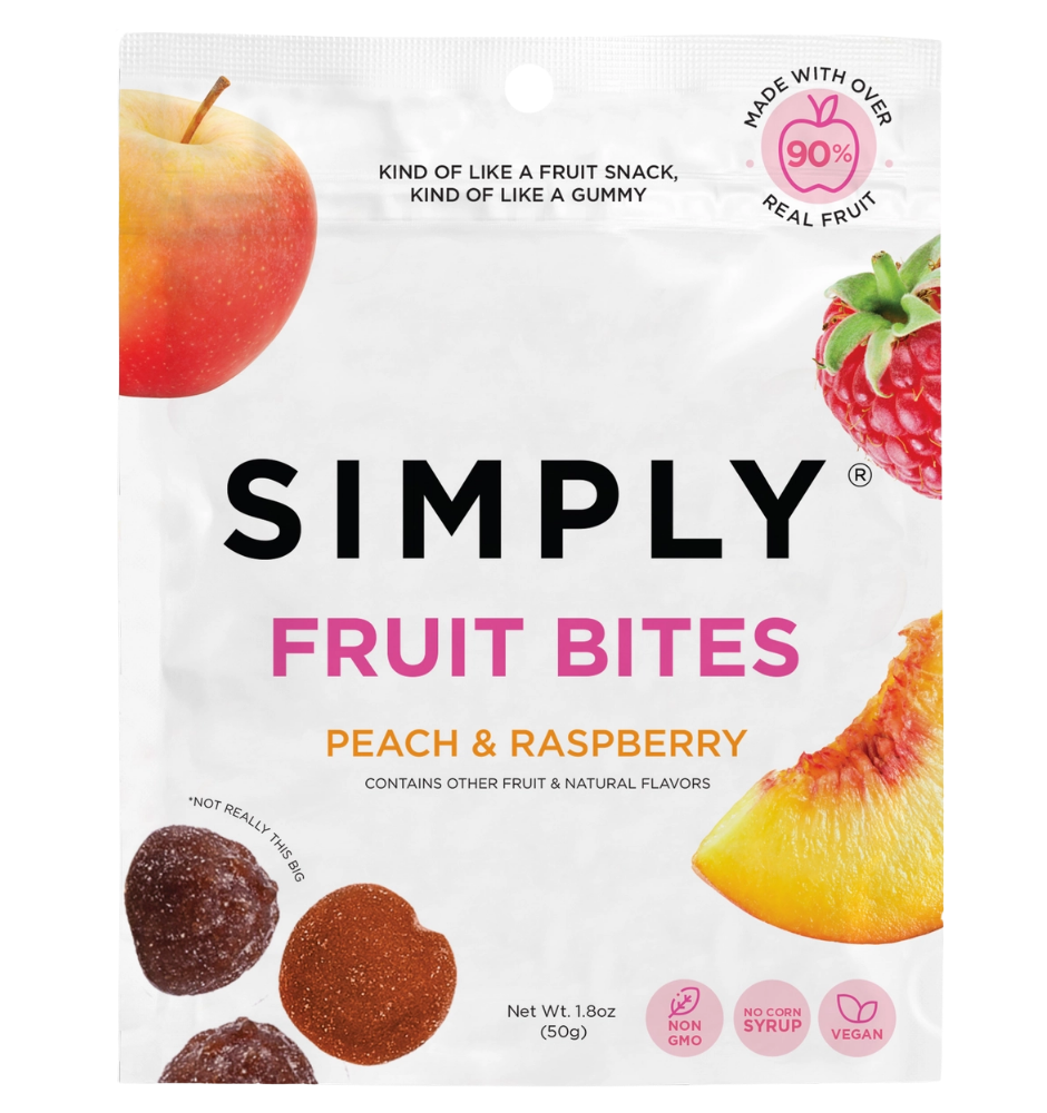 Simply Gum - Really Real Gummies - Peach Raspberry