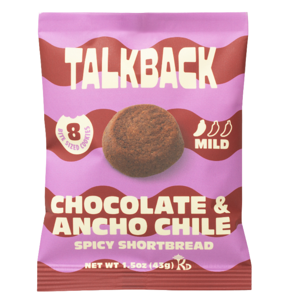 Talkback Snacks Chocoalate and Ancho Chili